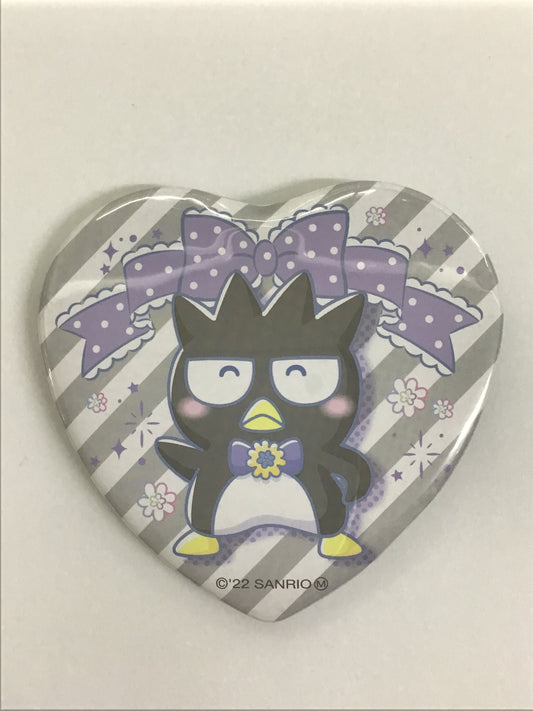 サンリオ キャラクター シークレット ハート型缶バッジ バッドばつ丸