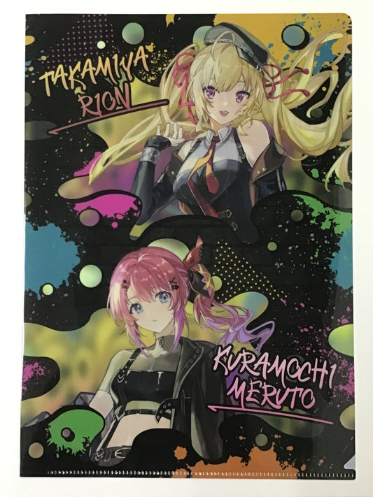 にじさんじ WORLD TOUR 2025 Singin' in the Rainbow 福岡公演 ローソン オリジナルクリアファイル 鷹宮リオン&倉持めると