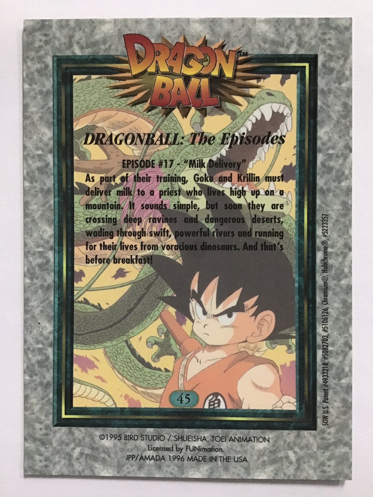 ドラゴンボール トレーディングコレクション アマダ USA版 45 孫悟空 牛魔王