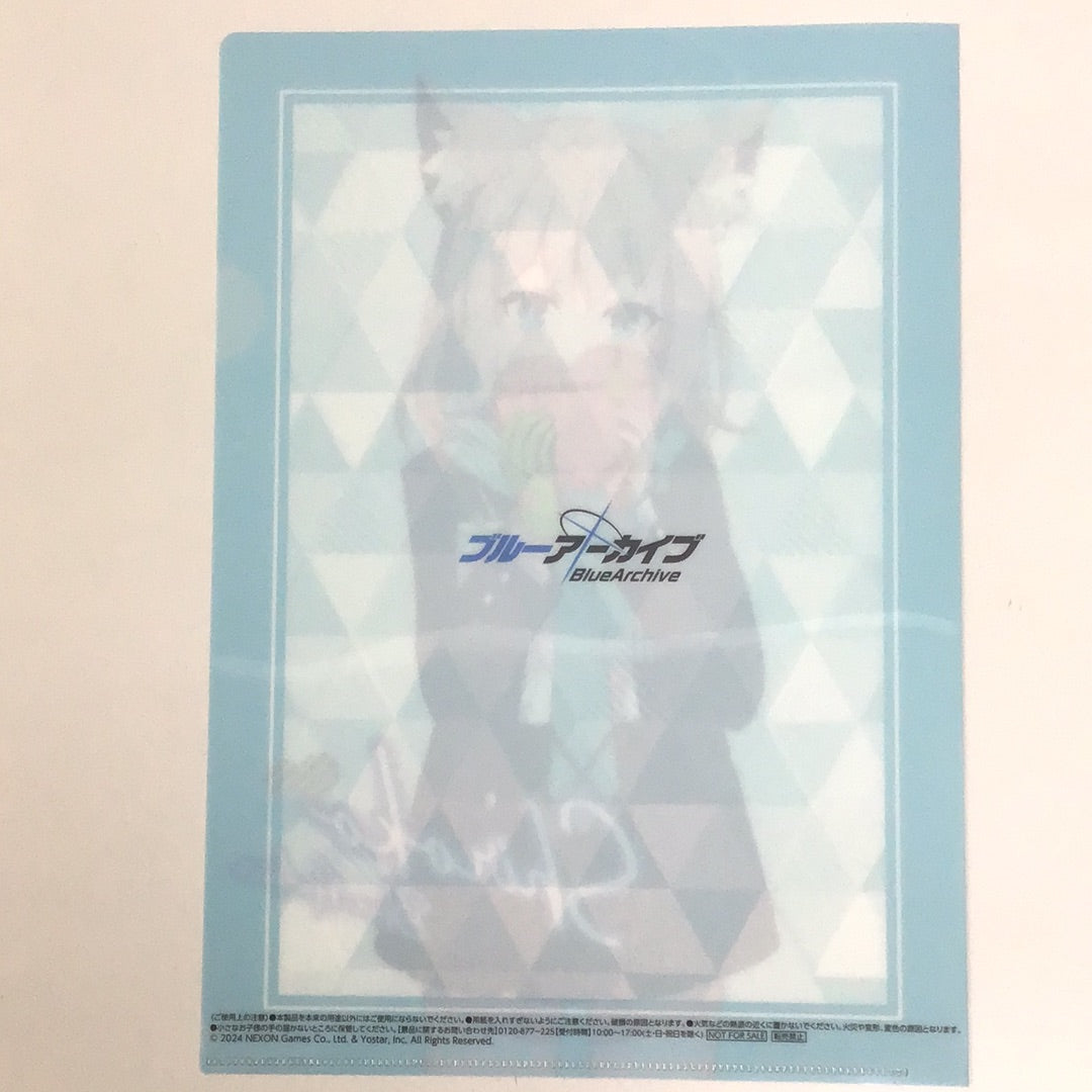 Blue Archive Lawson Original Clear File Sunaookami Shiroko