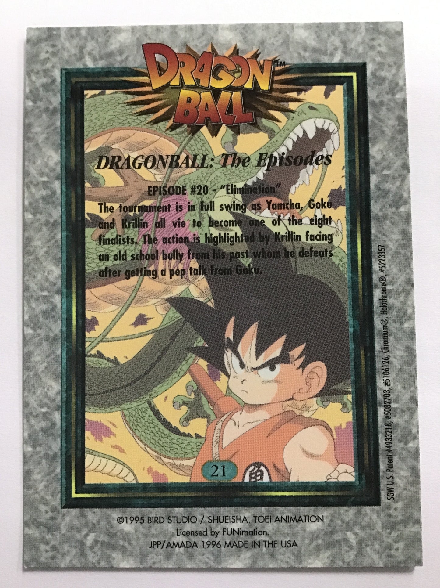ドラゴンボール トレーディングコレクション アマダ USA版 21 孫悟空