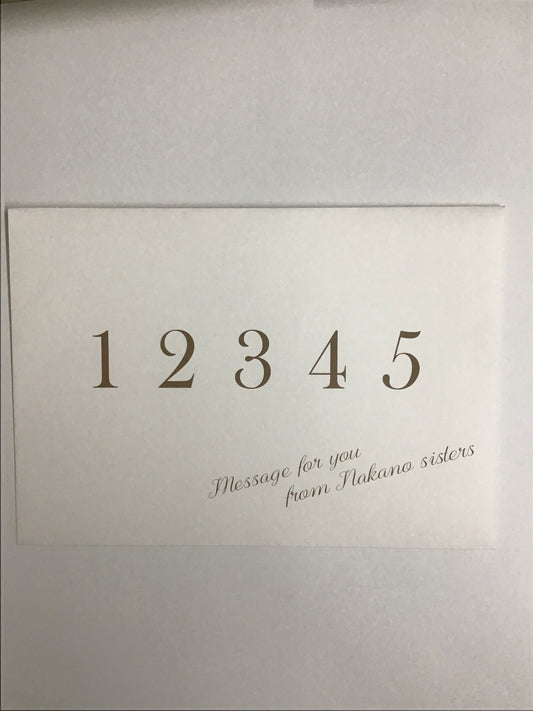 五等分の花嫁 劇場版公開記念フェア 映画 五つ子ちゃんのウェディングストーリー 第2弾 封筒入りメッセージカード 中野五月