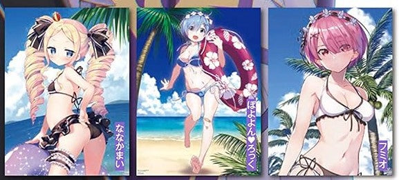 Monthly Comic Alive September 2020 Issue Appendix 2: Re:ZERO - Starting Life in Another World B2 Posters - Rem, Ram, Beatrice (Set of 3)