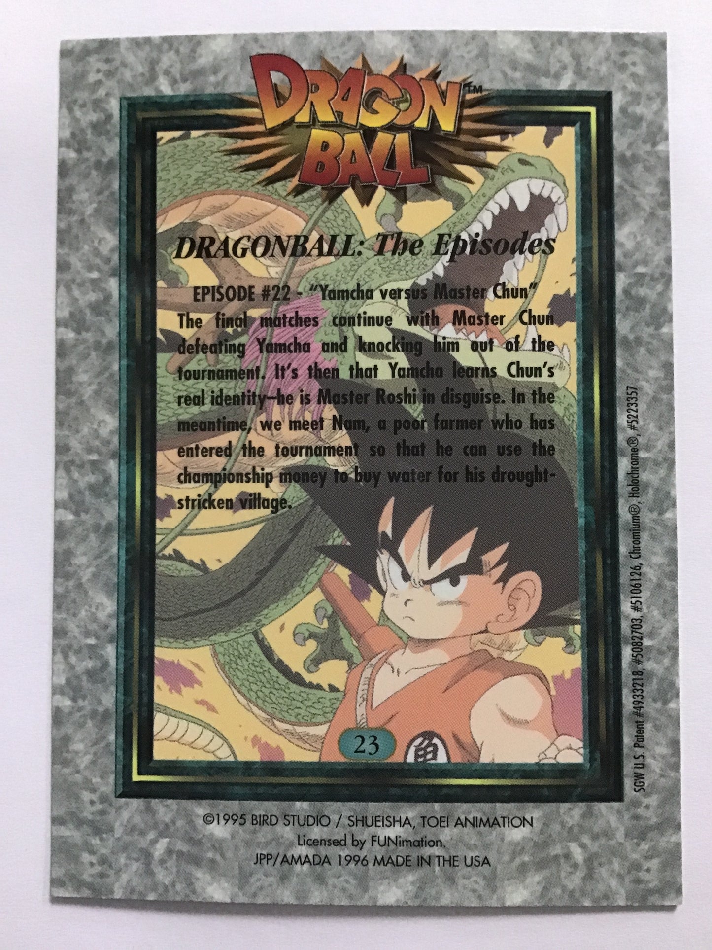 ドラゴンボール トレーディングコレクション アマダ USA版 23 クリリン