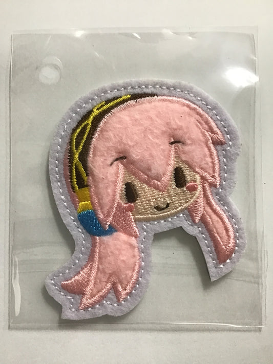 SEGAラッキーくじ ピアプロキャラクターズ ふわぷち D賞 ふわぷちもこもこステッカー 巡音ルカ