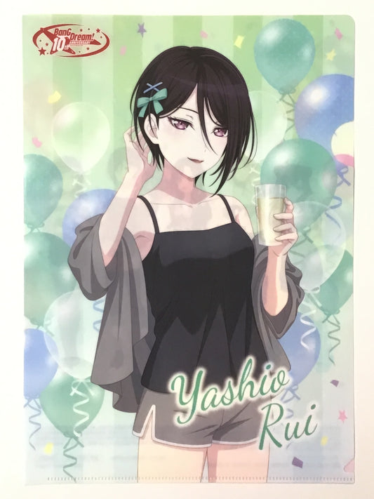 BanG Dream×ファミリーマート 描き下ろしA4サイズクリアファイル 景品2 八潮瑠唯