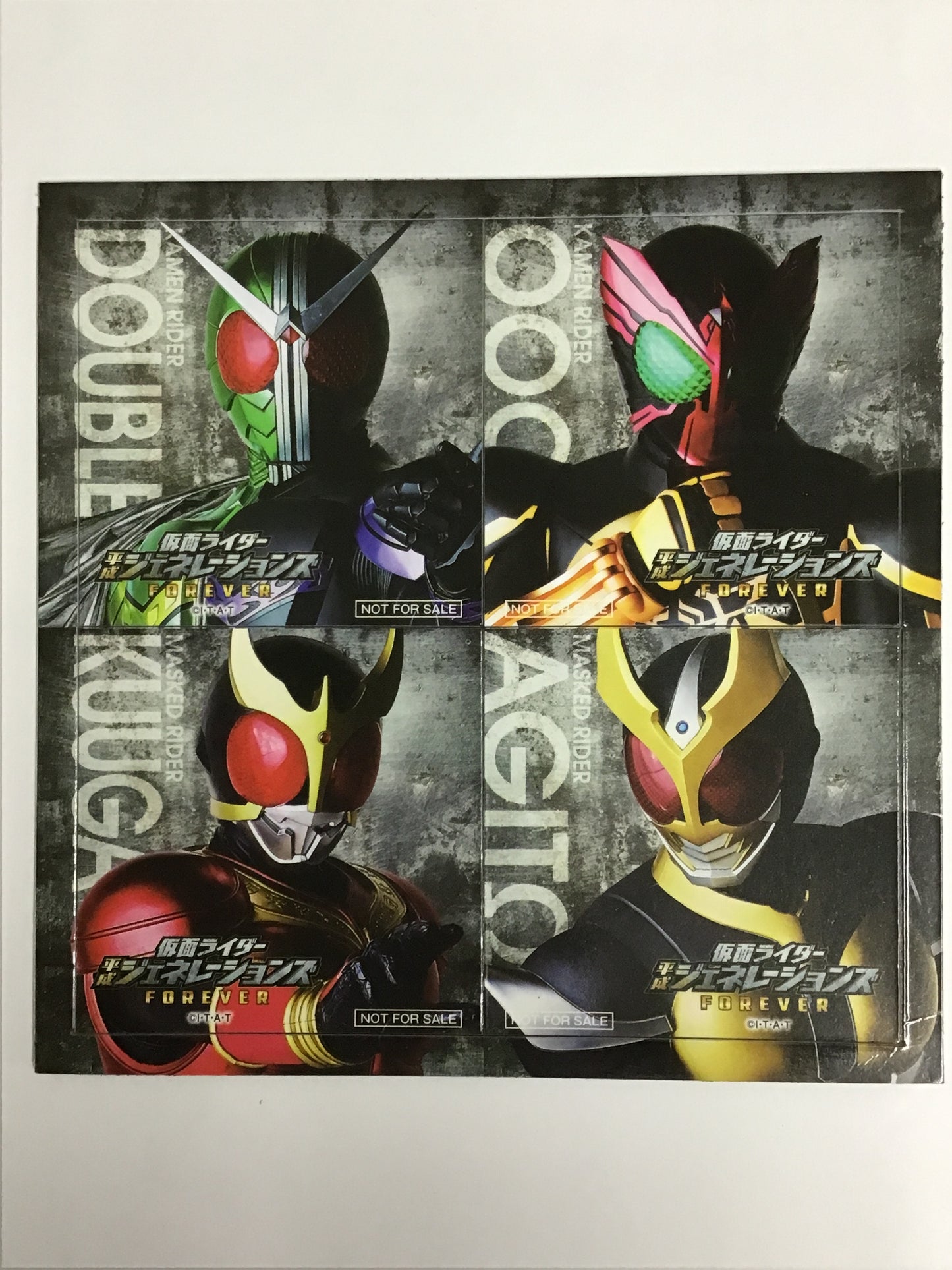 Kamen Rider Heisei Generations FOREVER Legend Rider Magnet Collection W Double OOO Kuuga Agito