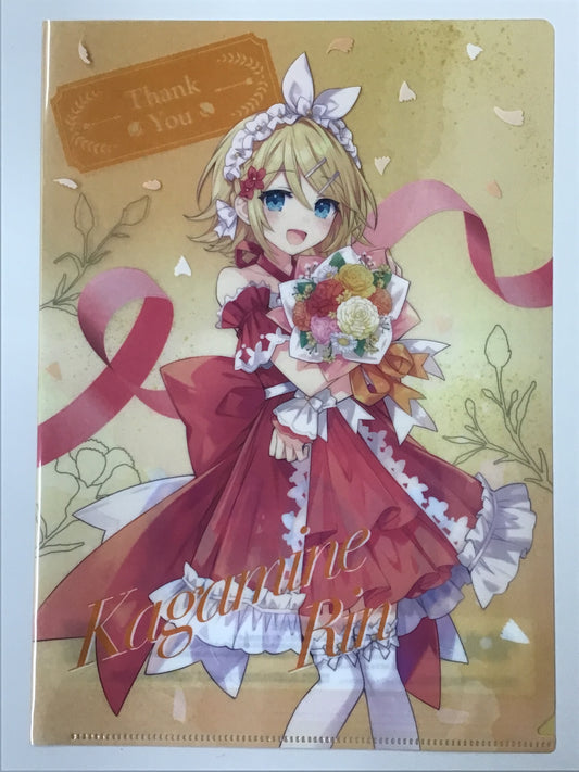 初音ミク×ファミリーマート オリジナルA4サイズクリアファイル 鏡音リン