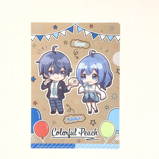 カラフルピーチ×ファミリーマート カラフルピーチ学園始まるよ オリジナル A5サイズクリアファイル なおきり るな