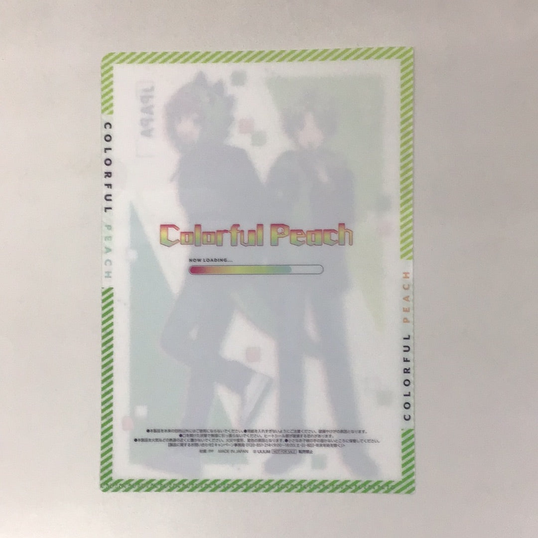 Colorful Peach x Family Mart Colorful Peach School Starts Original A5 size clear file Shiva Japapa