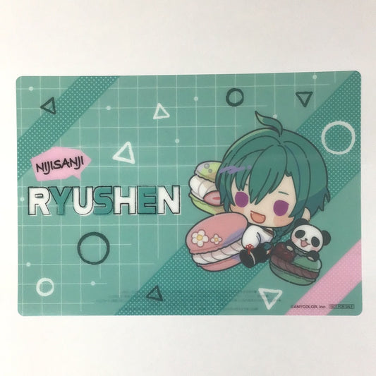 にじさんじ×ファミリーマート ビタミン・機能性飲料コース A5サイズクリアポスター 緑仙