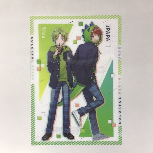 カラフルピーチ×ファミリーマート カラフルピーチ学園始まるよ オリジナル A5サイズクリアファイル シヴァ じゃぱぱ