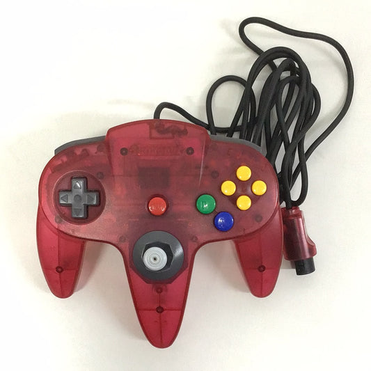 N64 NINTENDO64 コントローラーブロス (クリアレッド) NUS-005