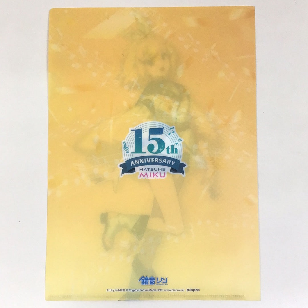 エンタメくじ 初音ミク 15th Anniversaryくじ クリアファイルセット賞 鏡音リン 大