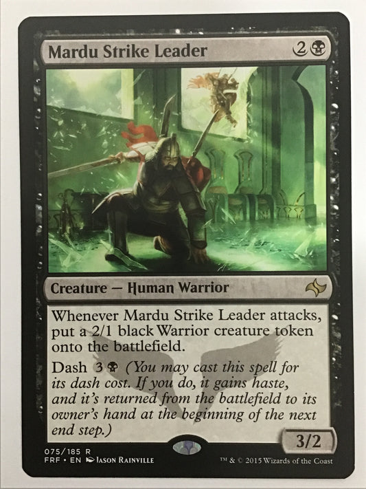 [EN] マルドゥの急襲指揮者/ﾏﾙﾄﾞｩﾉｷｭｳｼｭｳｼｷｼｬ/Mardu Strike Leader - FRF 075/185