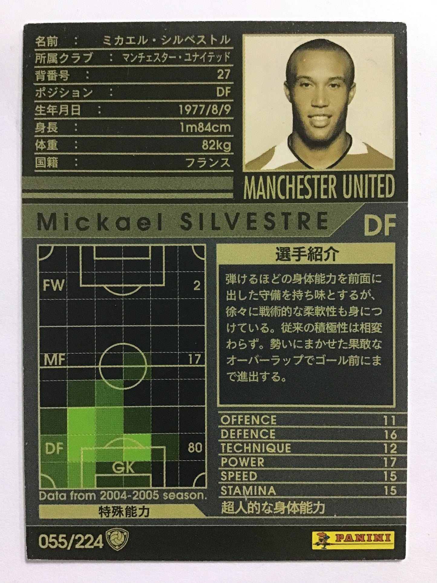 [JP] 04-05 Michael Silvestre/Michael Silvestre/Michael Silvestre - (04-05)055/224/04-05/White