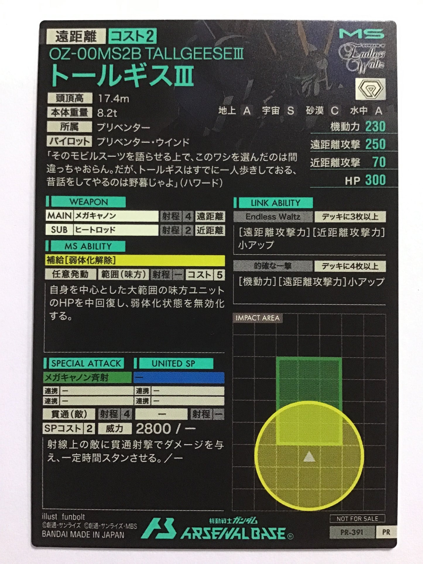 [JP] トールギスⅢ/トールギススリー/ﾄｰﾙｷﾞｽﾙﾘｰ - PR-391/PR
