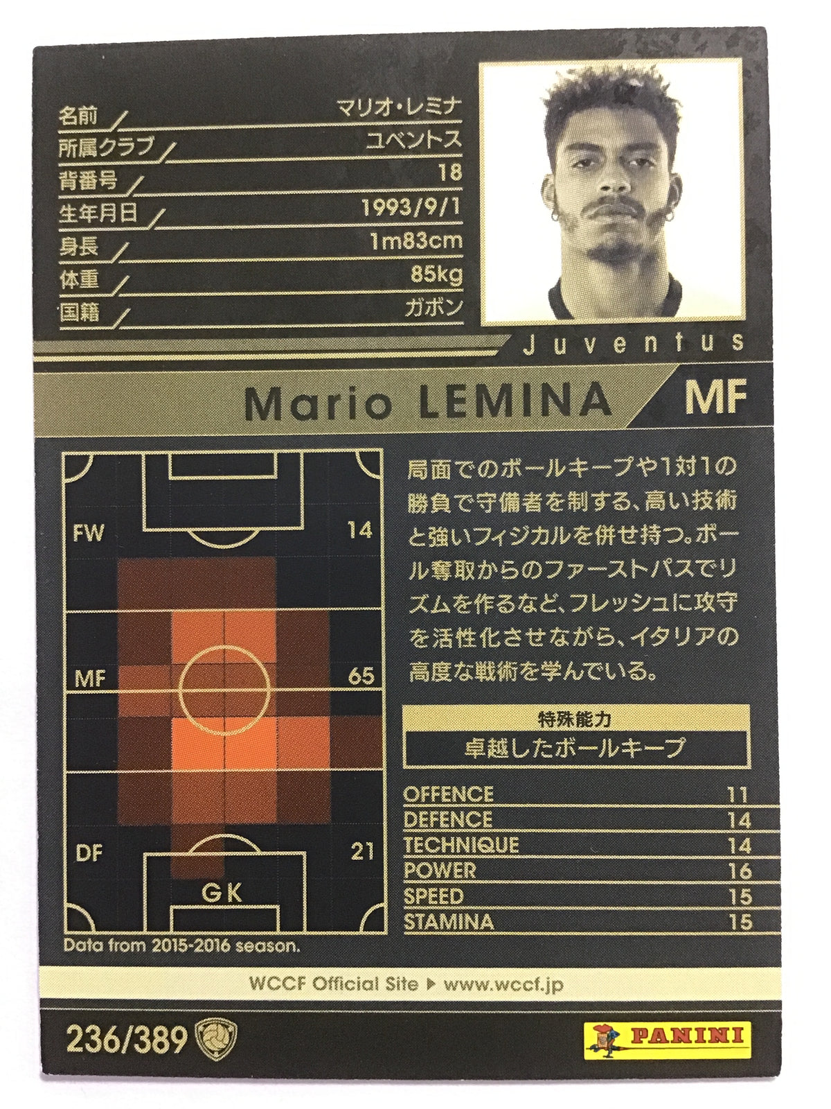 [JP] 16-17 Mario Remina/Mario Remina/Mario Remina - (16-17)236/389/16-17/White