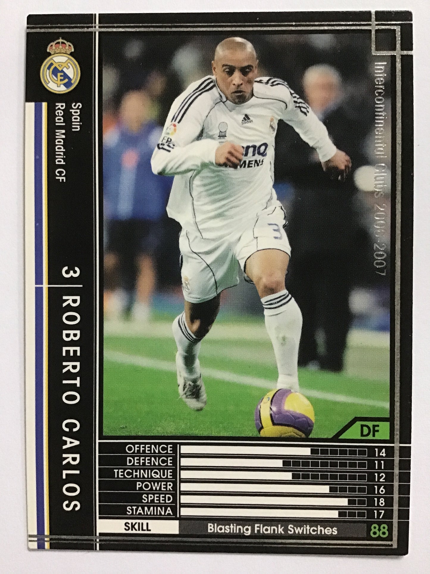 [JP] 06-07 ロベルト・カルロス/ロベルトカルロス/ﾛﾍﾞﾙﾄｶﾙﾛｽ - 358/384/黒 (06-07)