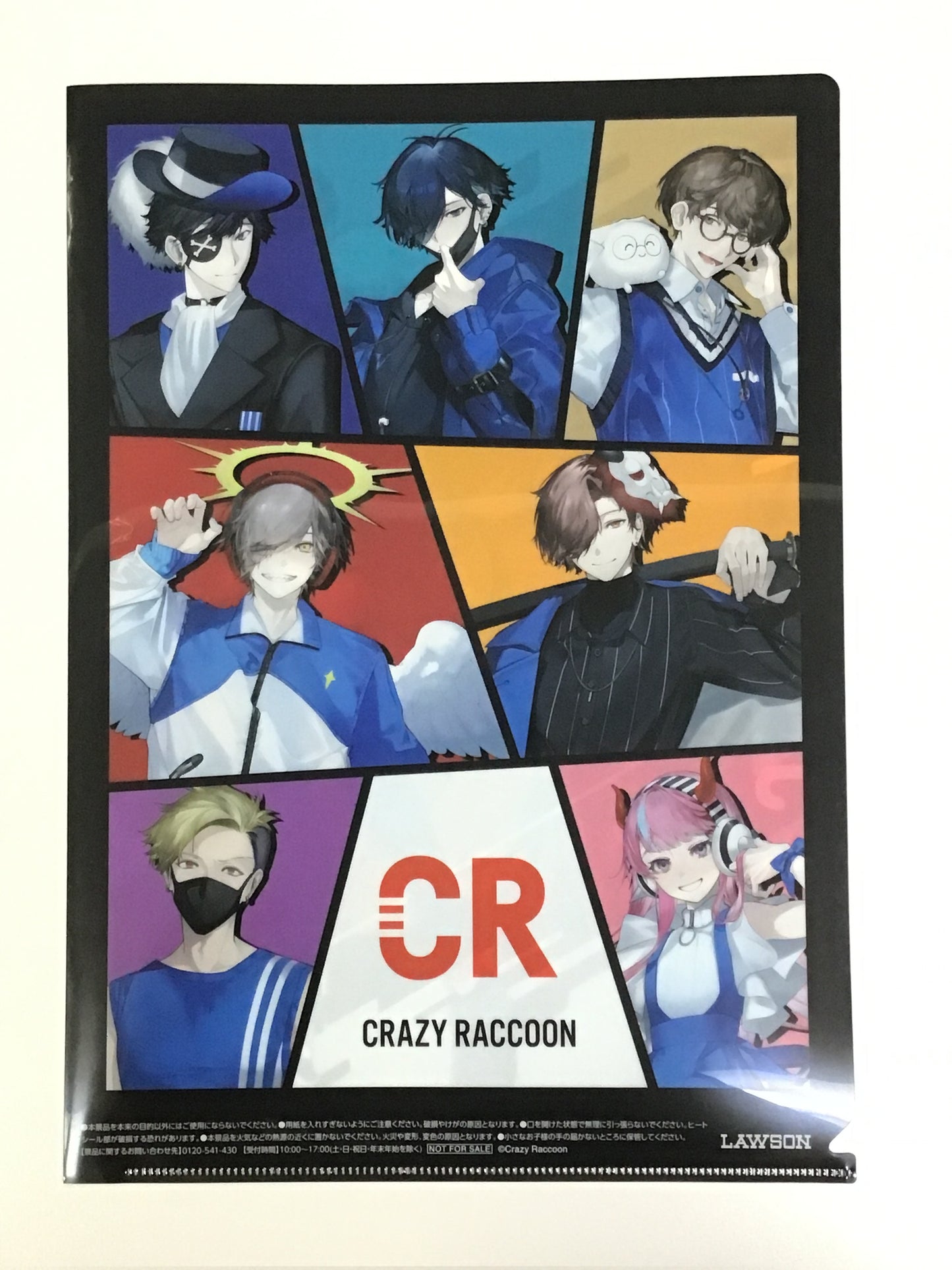 CRAZY RACCOON ローソン オリジナルクリアファイル じゃすぱー