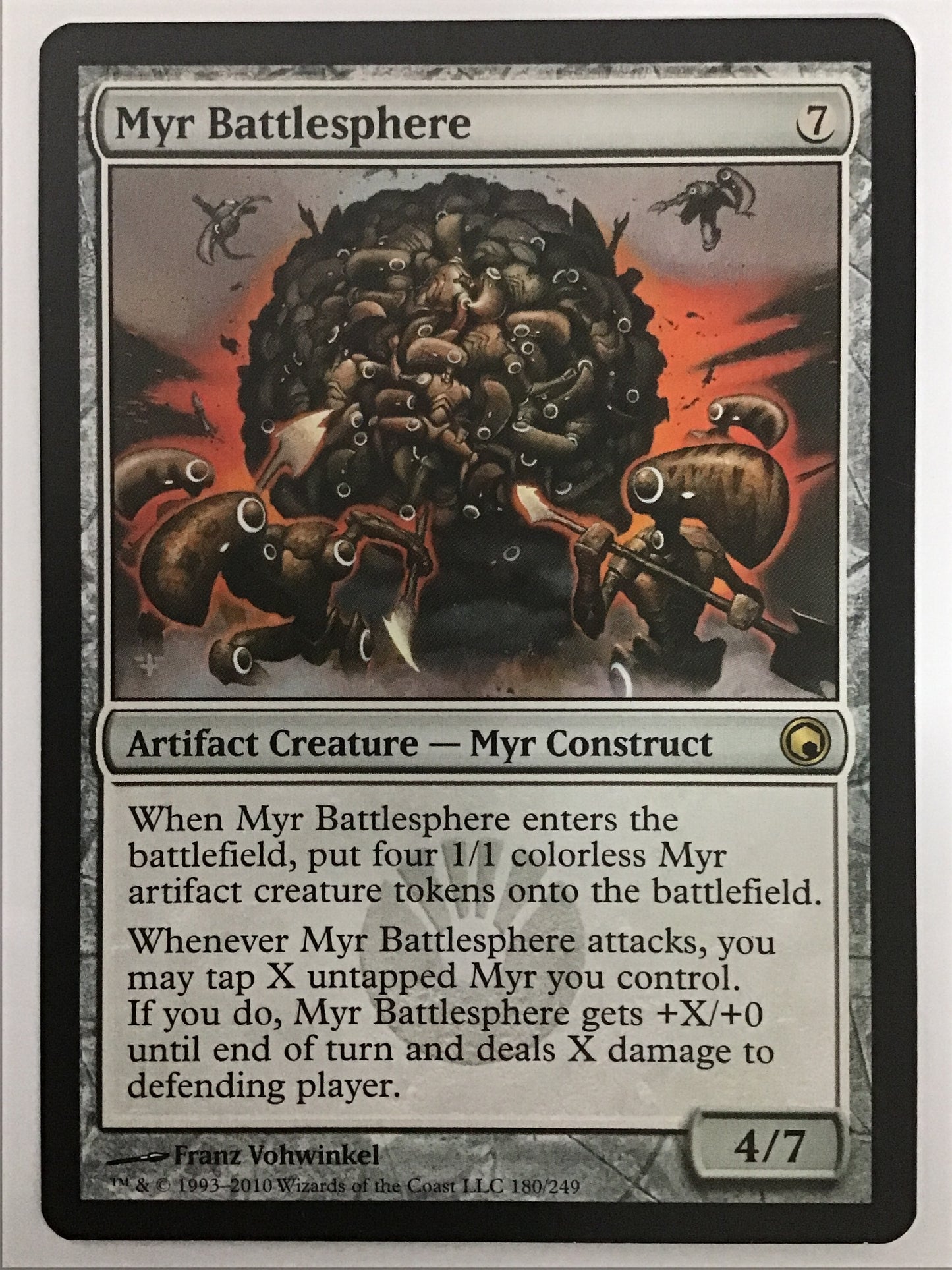 [EN] マイアの戦闘球/ﾏｲｱﾉｾﾝﾄｳｷｭｳ/Myr Battlesphere - SOM 180/249