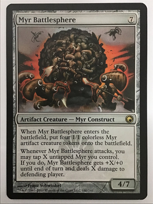 [EN] マイアの戦闘球/ﾏｲｱﾉｾﾝﾄｳｷｭｳ/Myr Battlesphere - SOM 180/249