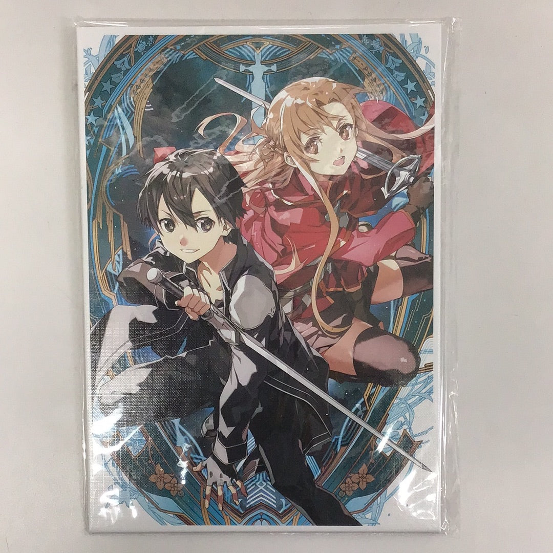 Sword Art Online the Movie -Progressive- Scherzo of Dusk Blu-ray Purchase Bonus Canvas Illustration Card Kirito Asuna