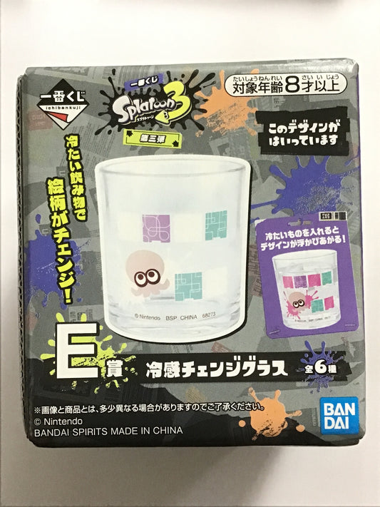 一番くじ スプラトゥーン3 第三弾 E賞 冷感チェンジグラス タコ