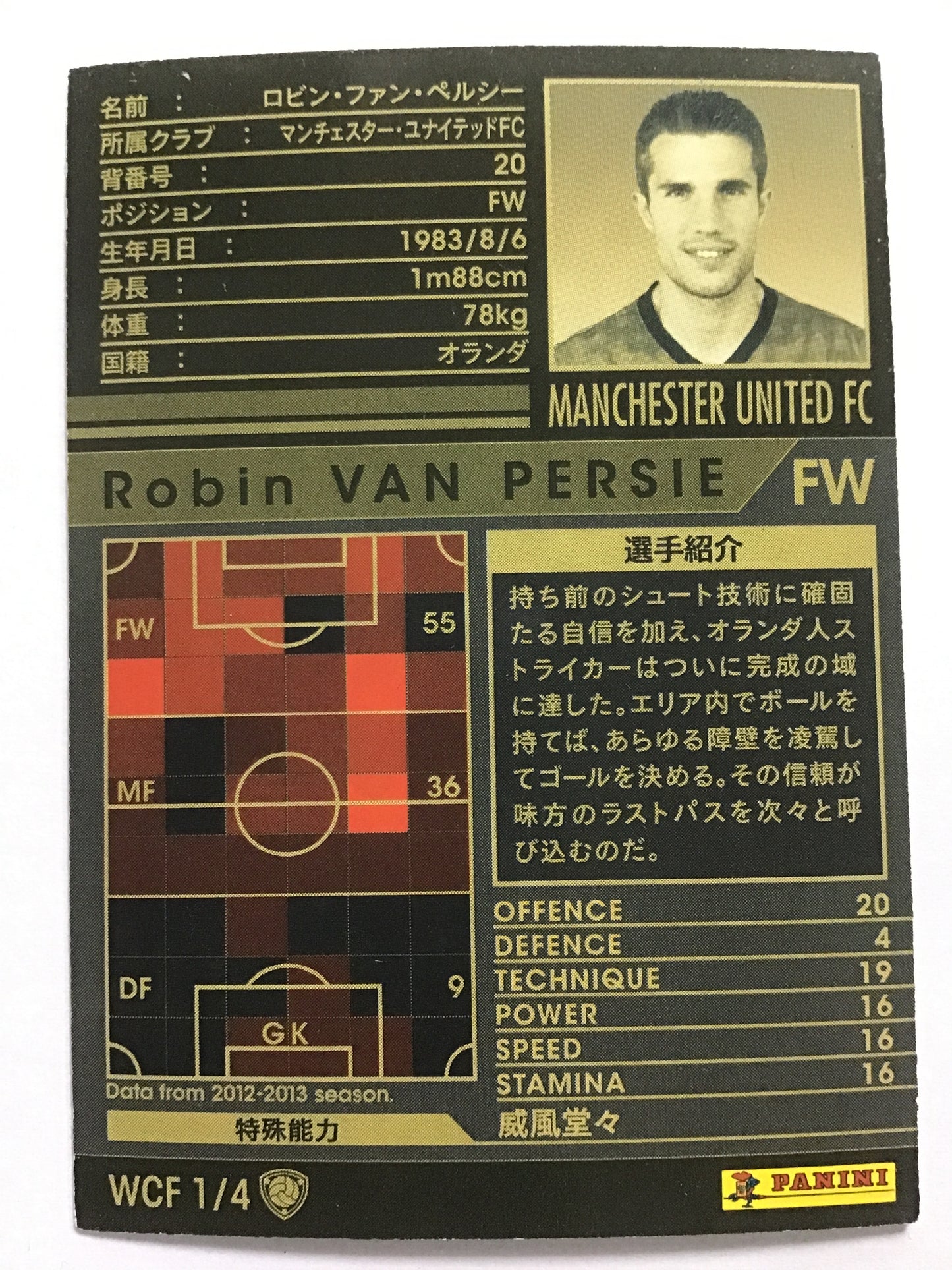 [JP] 12-13 Robin van Persie/Robin van Persie/Robin van Persie - (12-13)WCF1/4/12-13/WCF