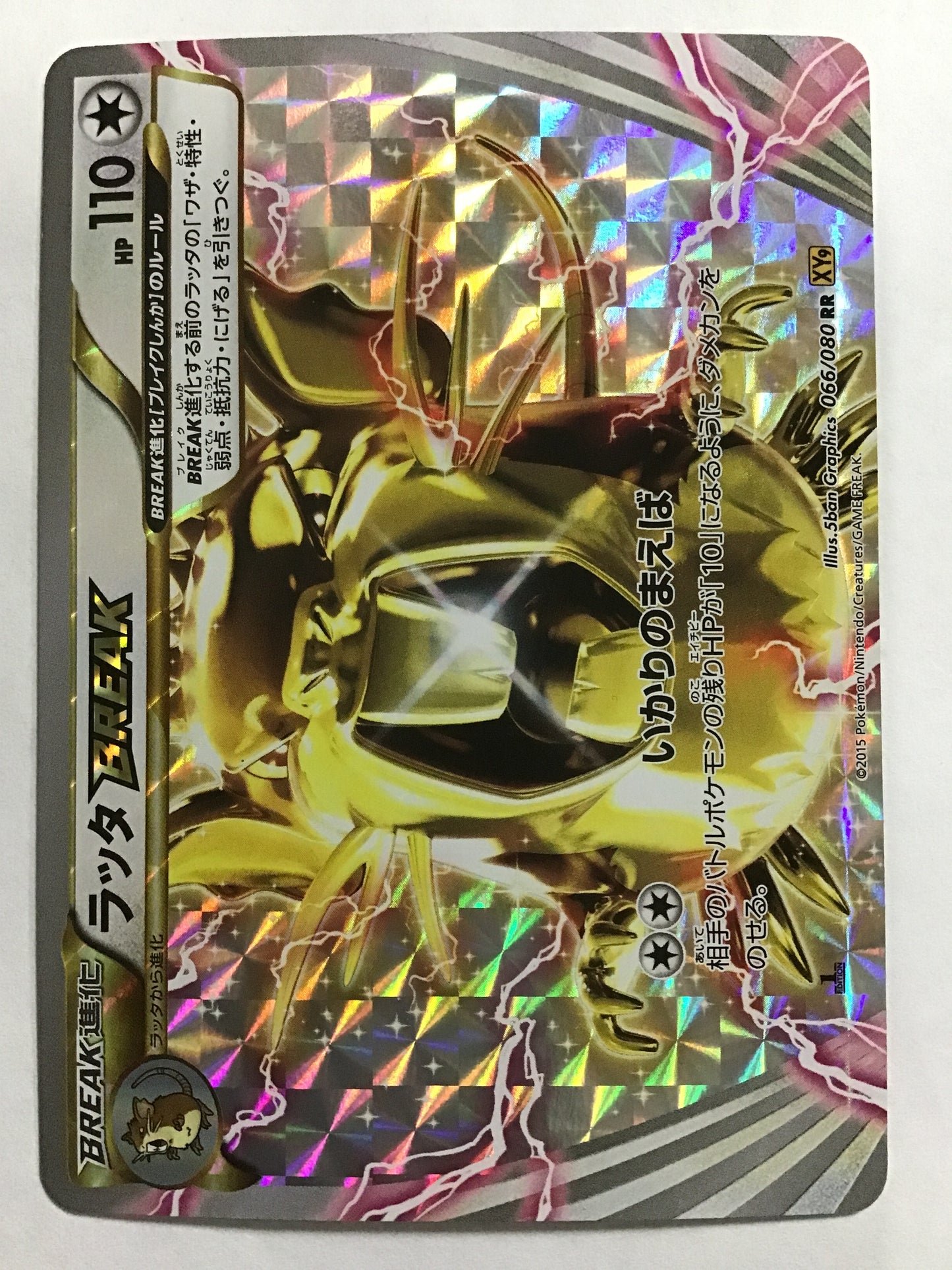 [EN] Raticate BREAK/Raticate BREAK/Raticate BREAK - XY9 066/080 /RR/(Illust:5ban Graphics