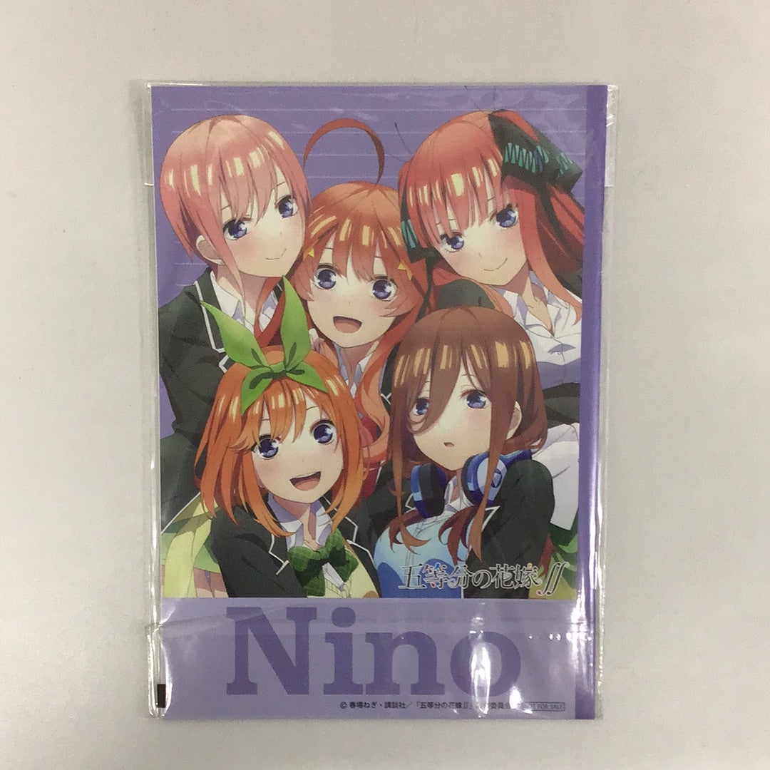 Suntory Foods Co., Ltd. x The Quintessential Quintuplets∬ Part 2 Original A5 Notebook Nino Nakano