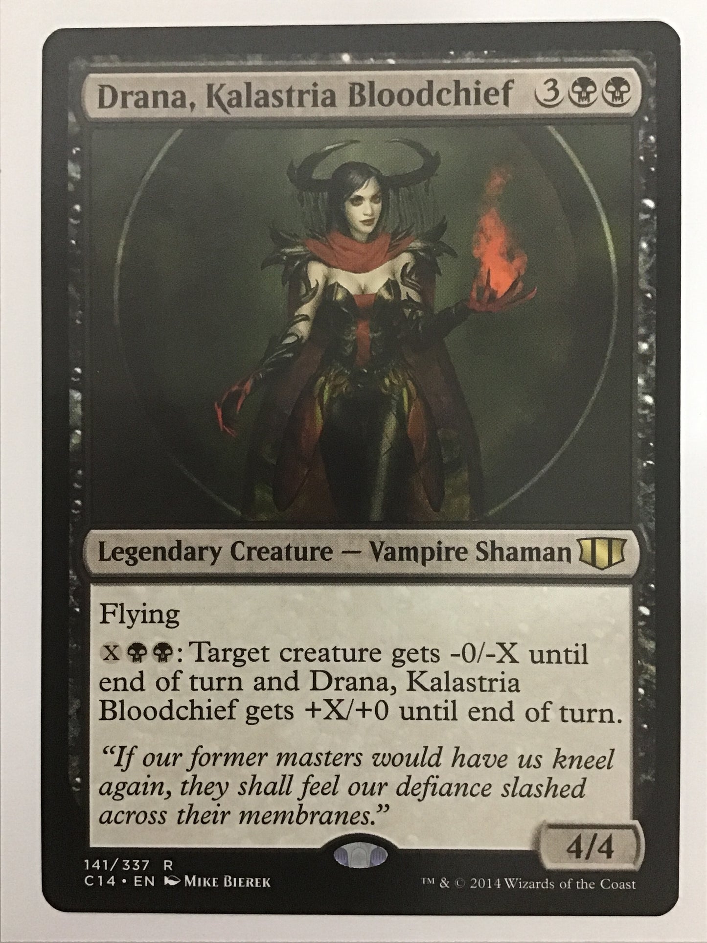 [EN] カラストリアの血の長、ドラーナ/ｶﾗｽﾄﾘｱﾉﾁﾉｵｻﾄﾞﾗｰﾅ/Drana Kalastria Bloodchief - C14 141/337