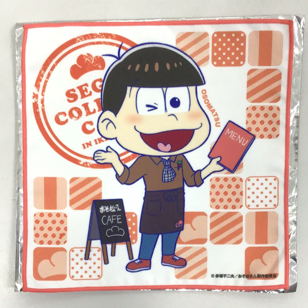 Sega Collaboration Cafe Osomatsu-san Microfiber Towel Osomatsu (SD) Cafe ver.