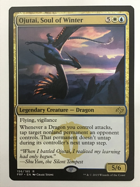 [EN] 冬魂のオジュタイ/ﾄｳｺﾝﾉｵｼﾞｭﾀｲ/Ojutai, Soul of Winter - FRF 156/185