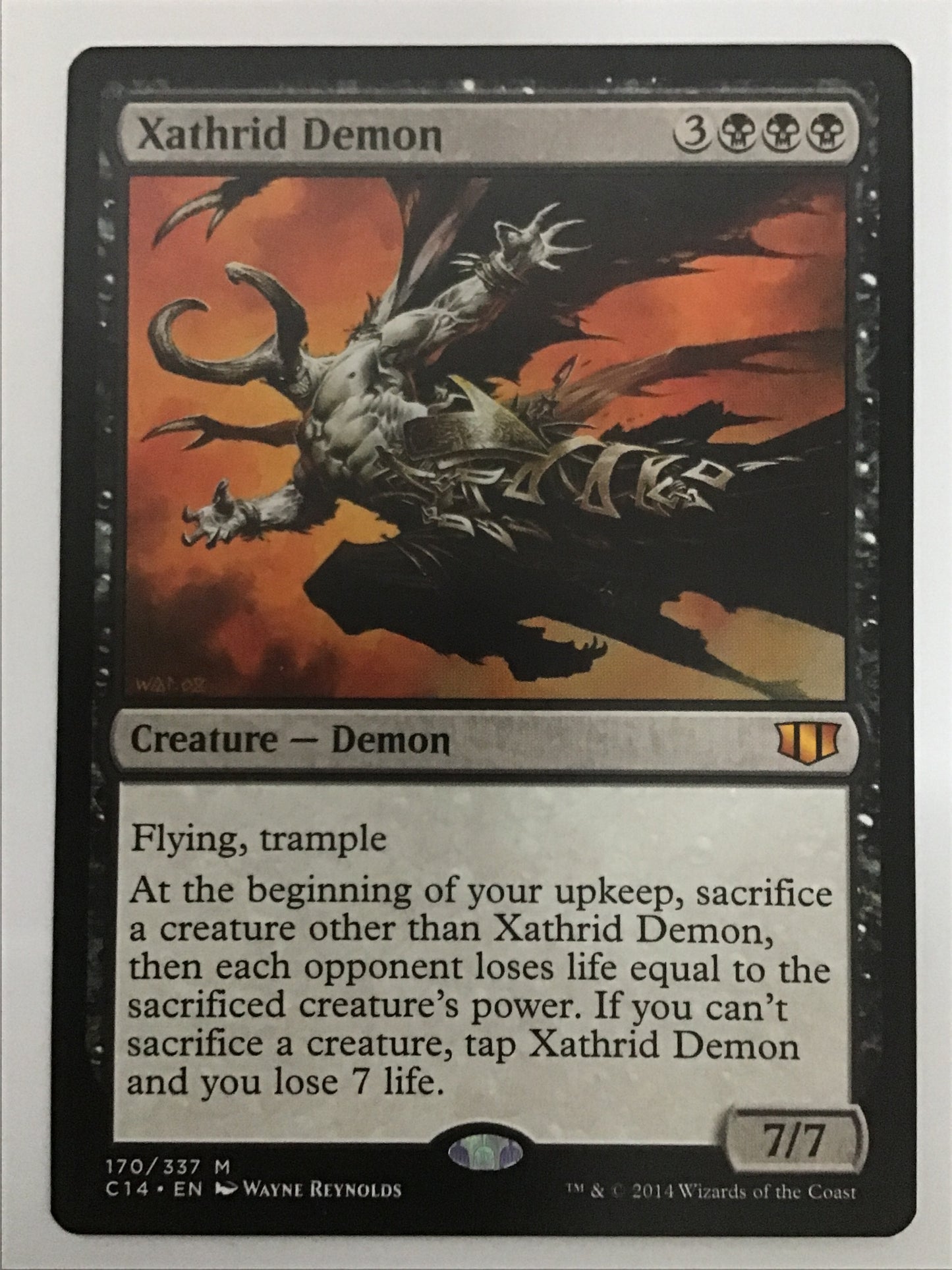 [EN] ザスリッドの悪魔/ｻﾞｽﾘｯﾄﾞﾉｱｸﾏ/Xathrid Demon - C14 170/337