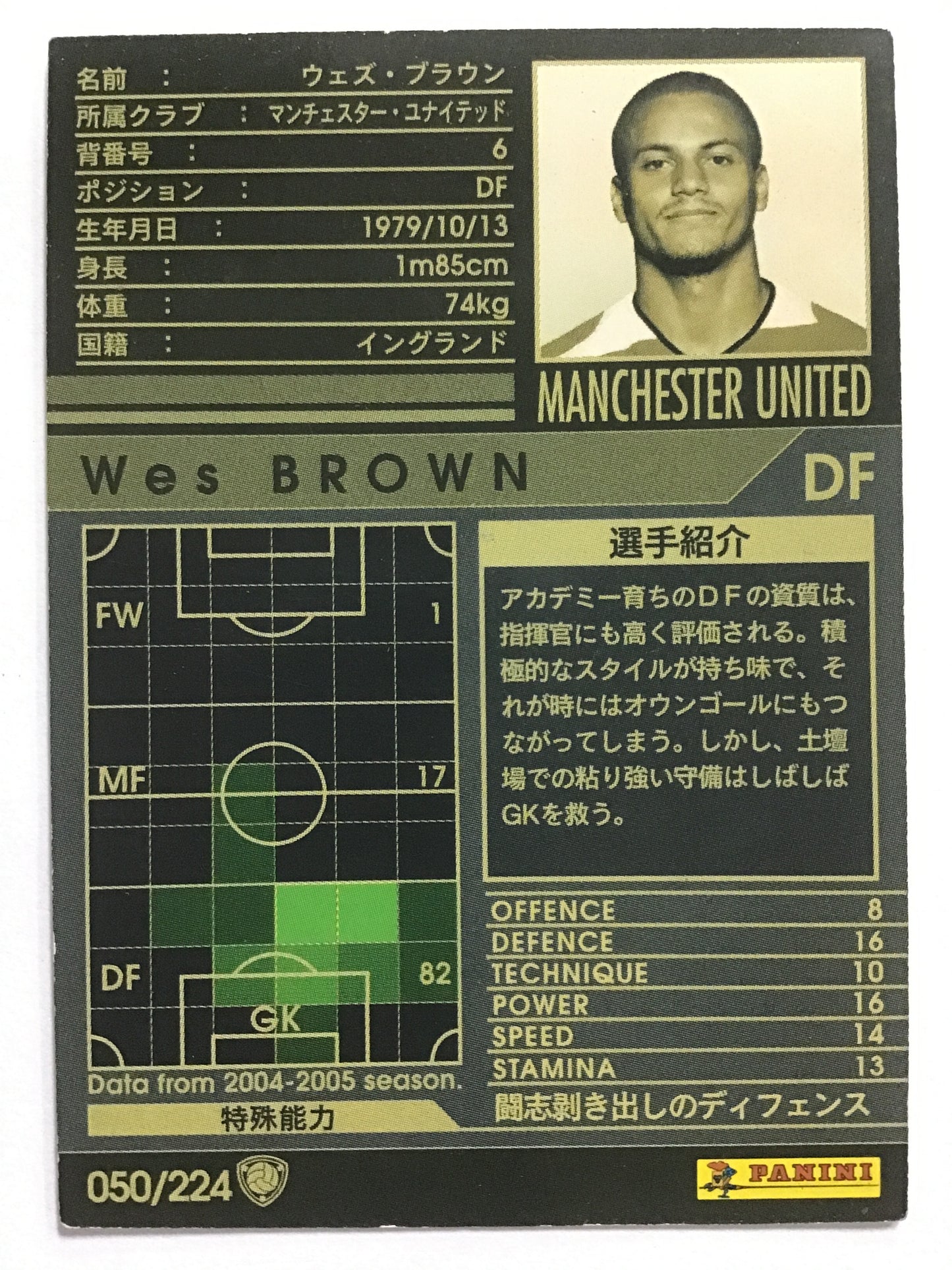 [JP] 04-05 Wes Brown/Wes Brown/Wes Brown - (04-05)050/224/04-05/White