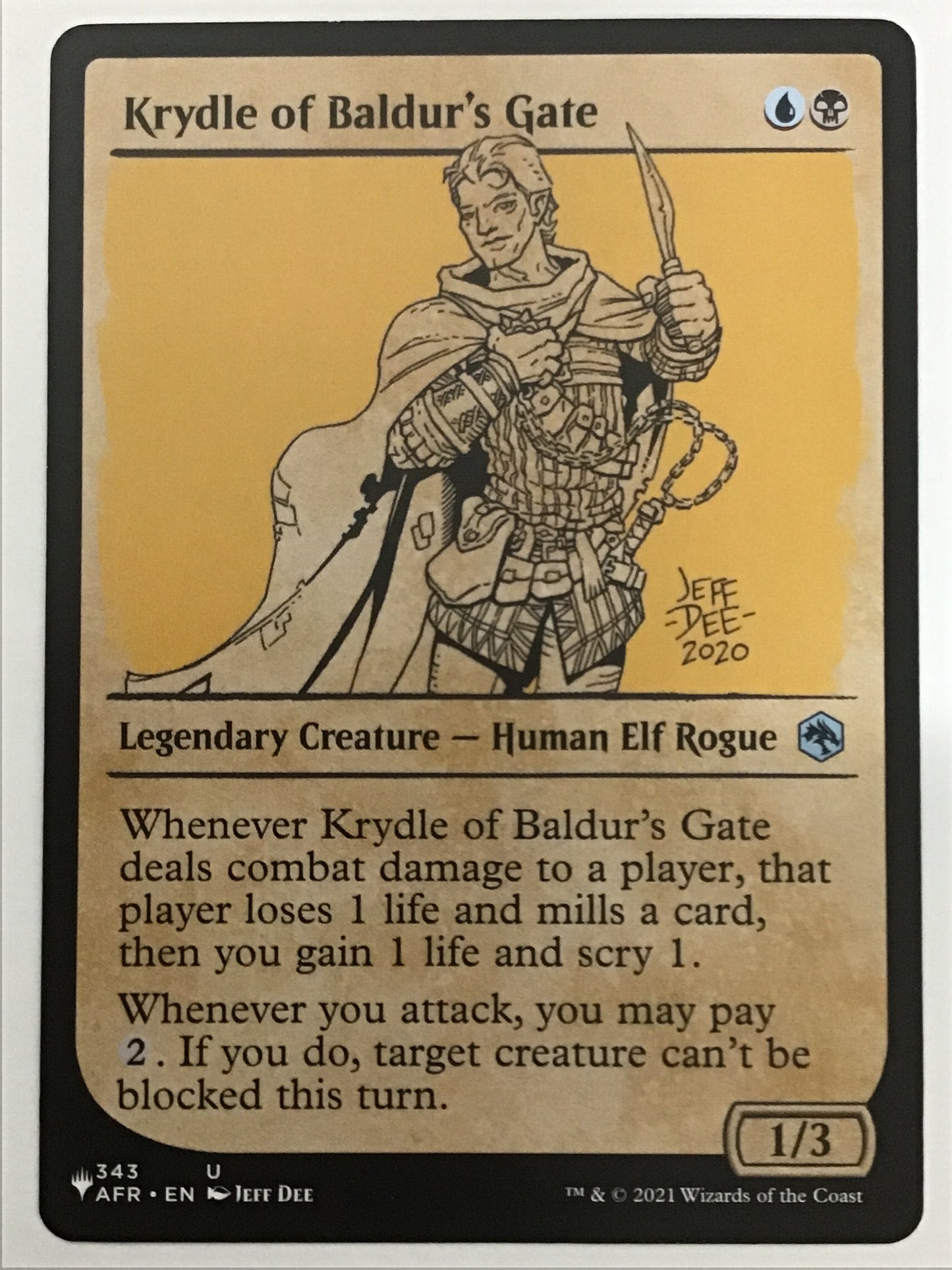 [EN] バルダーズ・ゲートのクライドル/ﾊﾞﾙﾀﾞｰｽﾞｹﾞｰﾄﾉｸﾗｲﾄﾞﾙ/Krydle of Baldur- AFR 343