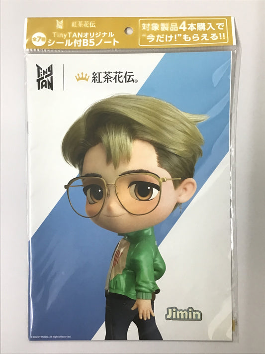 TinyTAN 紅茶花伝 オリジナルシール付B5ノート Jimin
