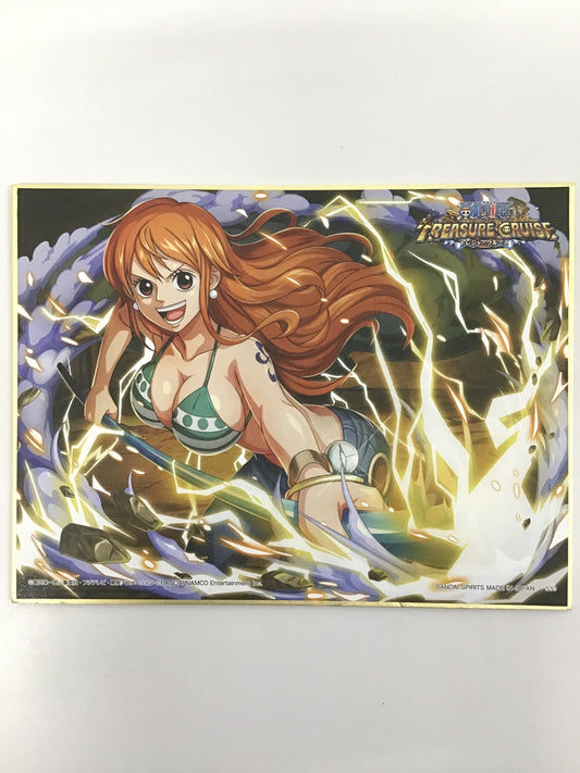 一番くじ ワンピース with ONE PIECE TREASURE CRUISE H賞 スペシャル色紙 -トレジャークルーズ- ナミ