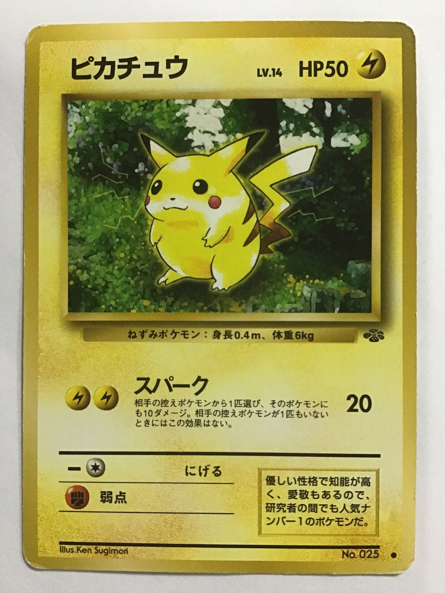 [EN] Pikachu/Pikachu/Pikachu No.025/● (Old back)