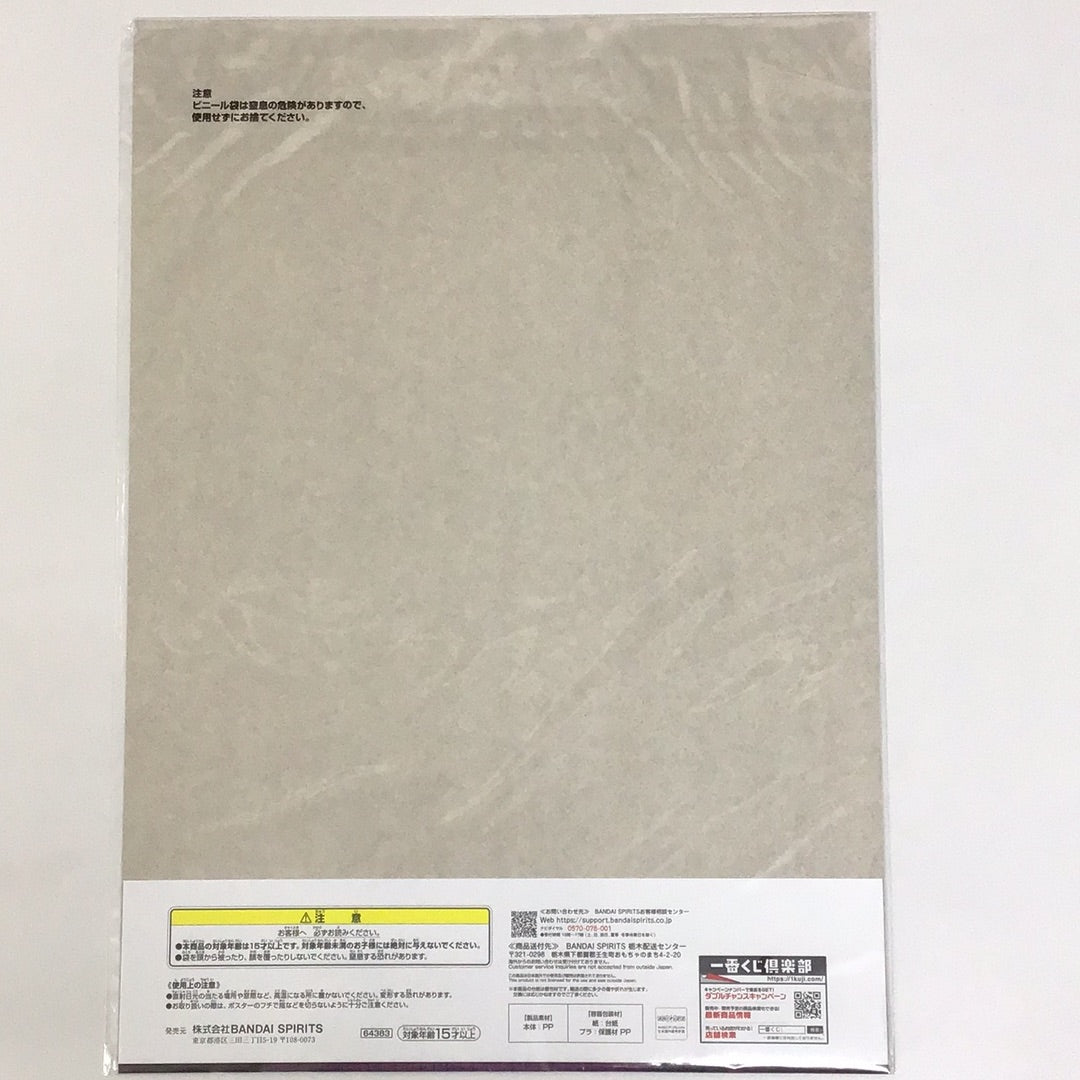 一番くじ 鬼滅の刃 〜柱稽古〜 F賞 クリアポスター 鬼舞辻無惨 上弦の