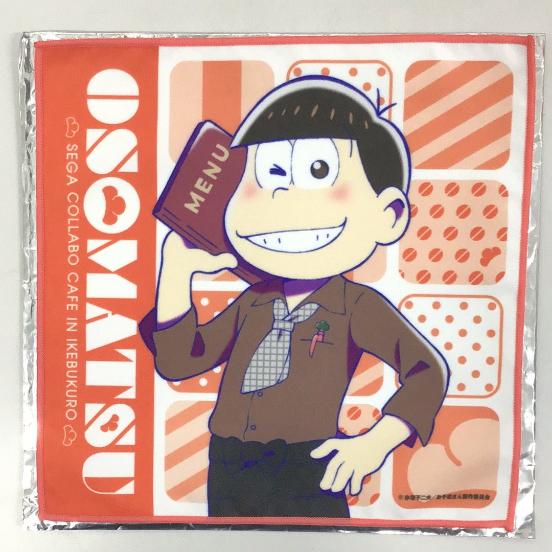 Sega Collaboration Cafe Osomatsu-san Microfiber Towel Osomatsu (life-size) Cafe ver.