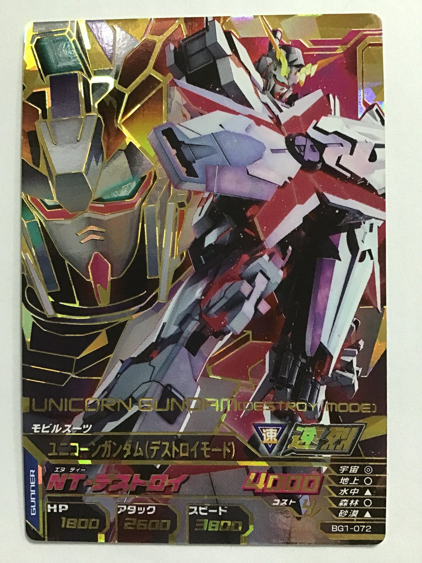 [JP] ユニコーンガンダムデストロイモード/ユニコーンガンダムデストロ/ - BG1-072/CP