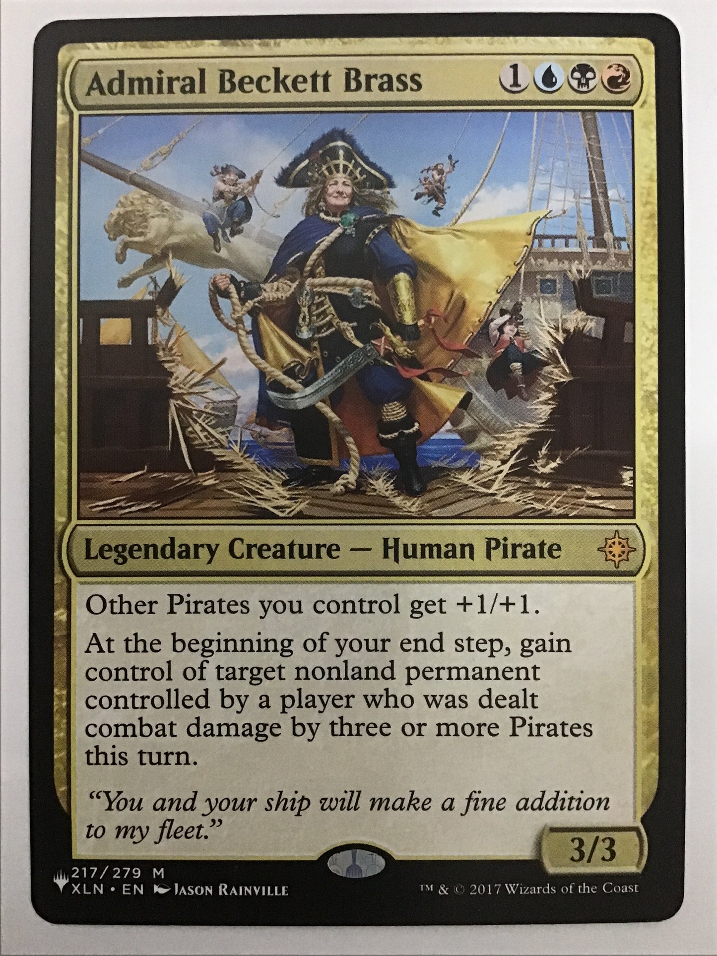 [EN] 鉄面提督ベケット/ﾃﾂﾒﾝﾃｲﾄｸﾍﾞｹｯﾄ/Admiral Beckett Brass- XLN 217/279/ LIST-217