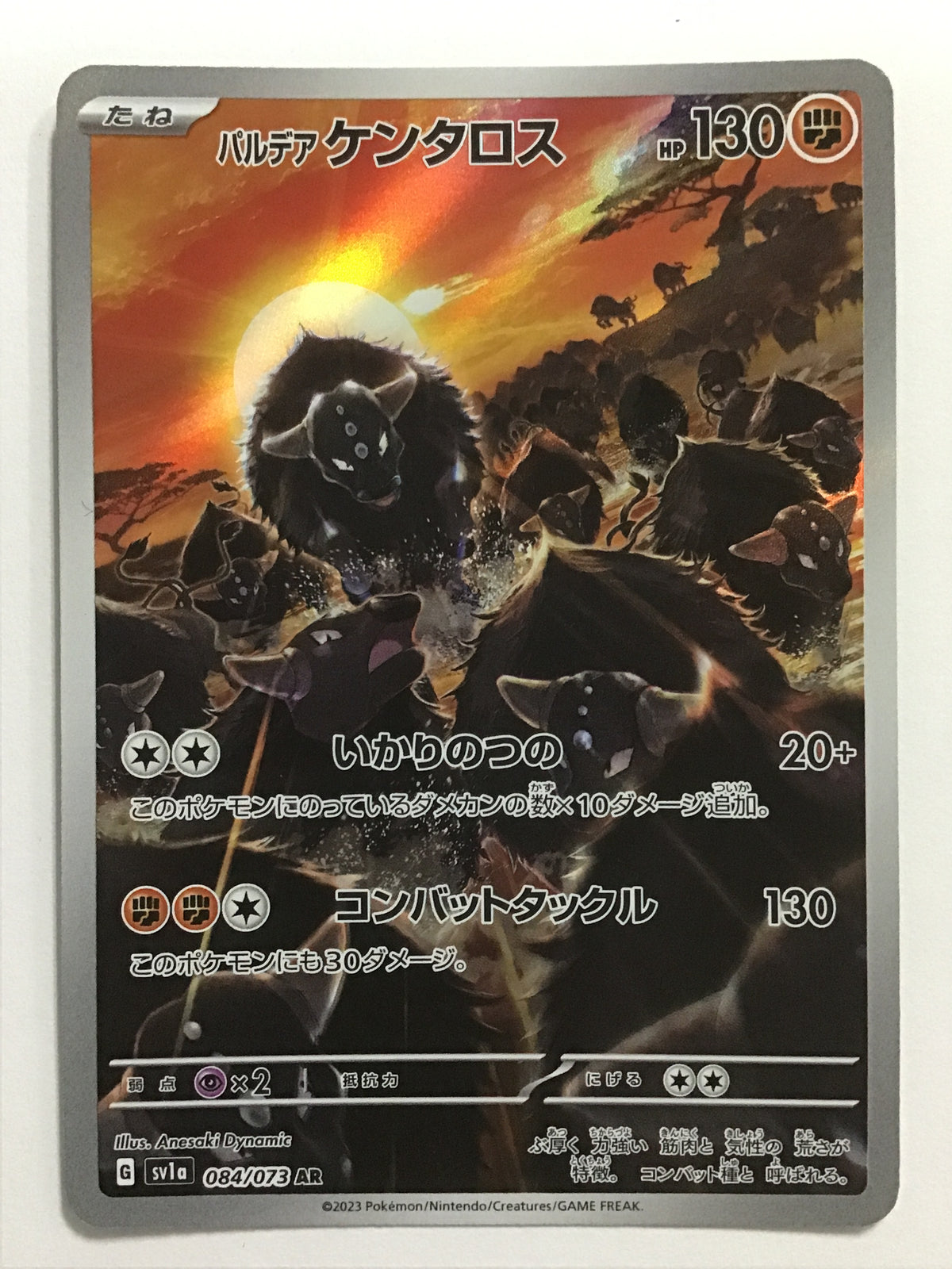 [JP] パルデア ケンタロス/パルデア ケンタロス - SV1a 084/073/AR