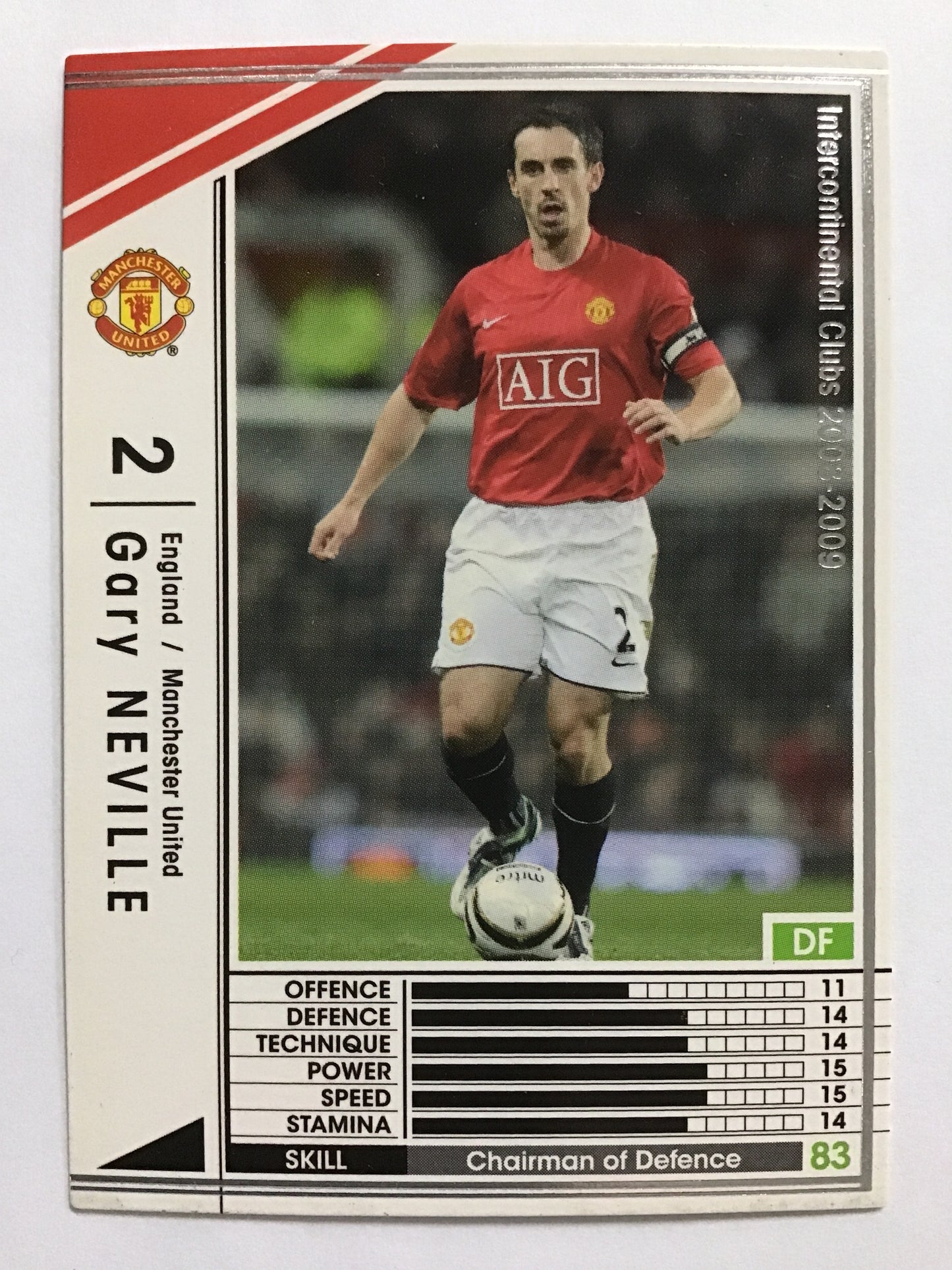 [JP] 08-09 ガリー・ネビル/ガリーネビル/ｶﾞﾘｰﾈﾋﾞﾙ - (08-09)117/352/08-09/白