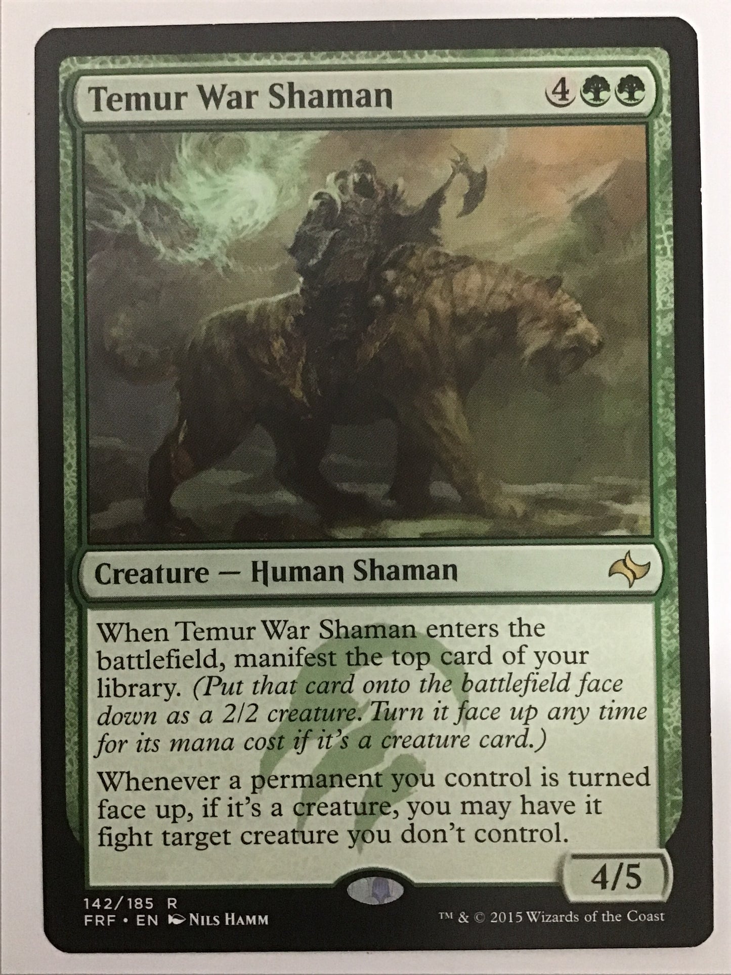 [EN] ティムールの戦巫師/ﾃｨﾑｰﾙﾉｲｸｻﾌｼ/Temur War Shaman - FRF 142/185
