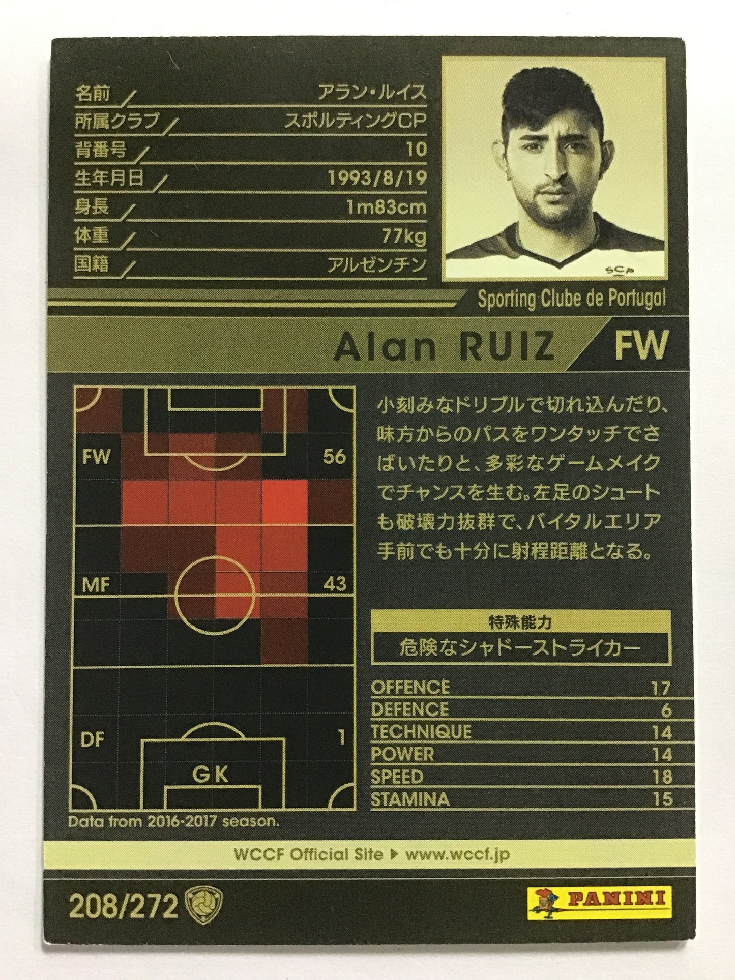 [JP] 17-18 Alan Lewis/Alan Lewis/Alan Lewis - (17-18)208/272/17-18/White