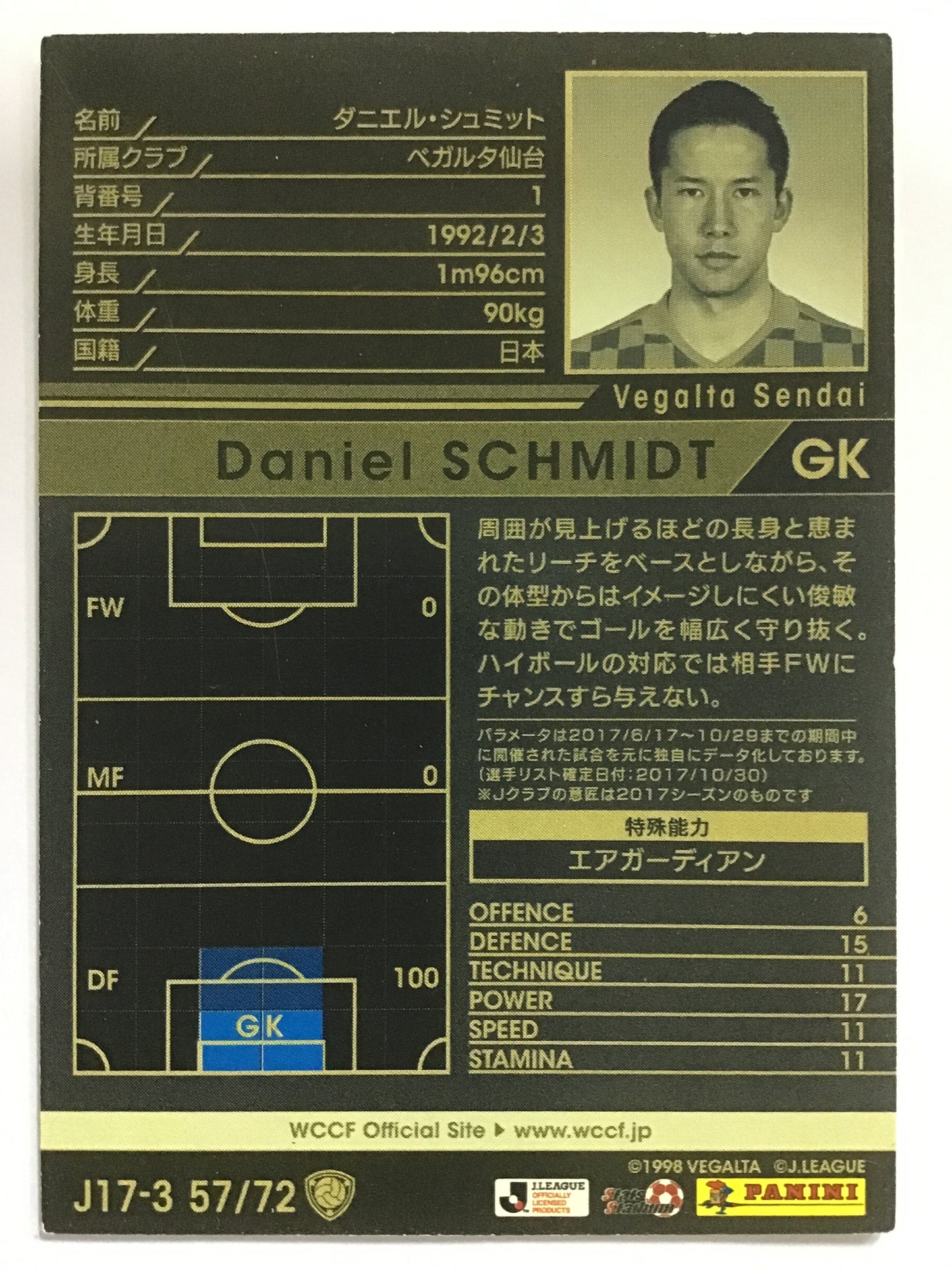 [JP] 17-18 Daniel Schmidt/Daniel Schmidt/Daniel Schmitt - (17-18)J17-3 57//17-18/White