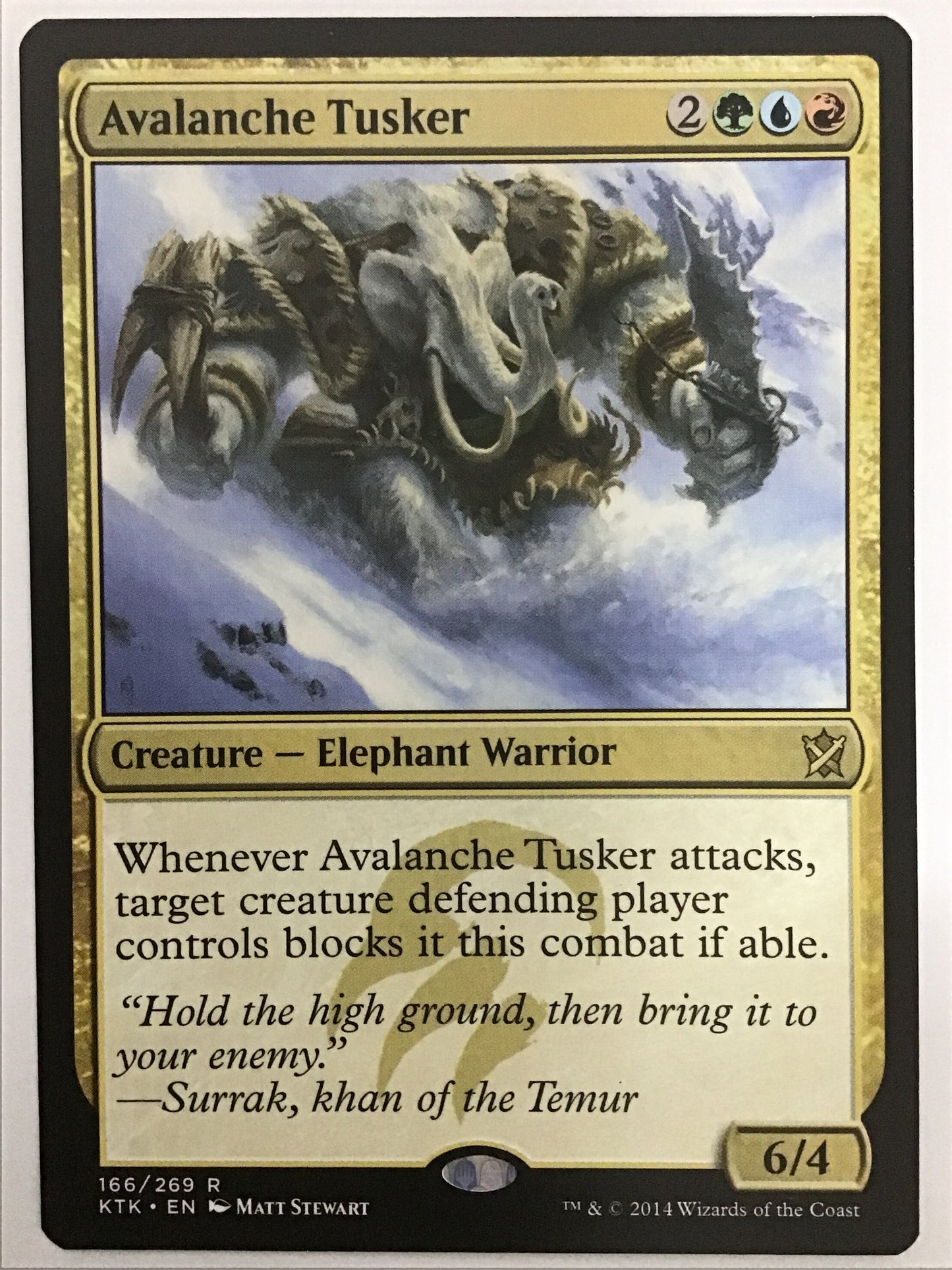 [EN] なだれの大牙獣/ﾅﾀﾞﾚﾉｵｵｷﾊﾞｼﾞｭｳ/Avalanche Tusker- KTK 166/269